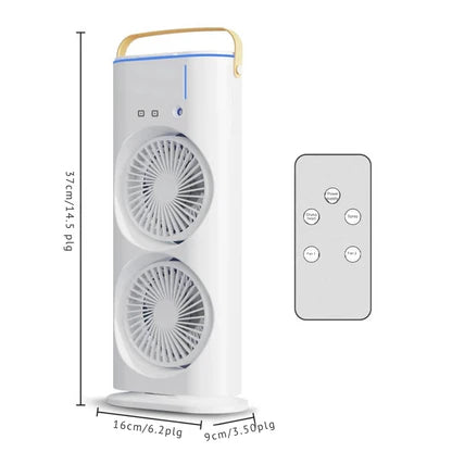 Ventilador humidificador doble